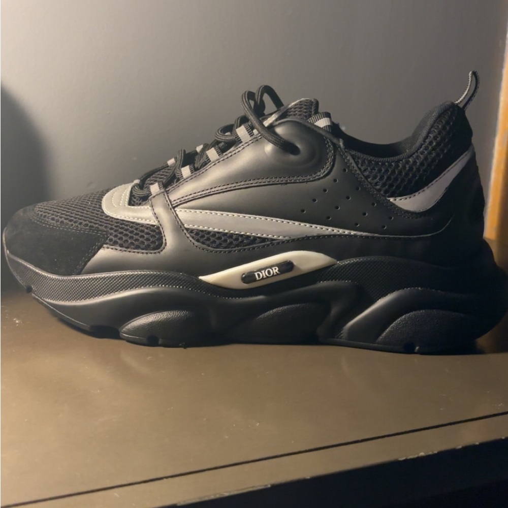 Dior Men's Black and White Athletic Shoes - Picture 2 of 5